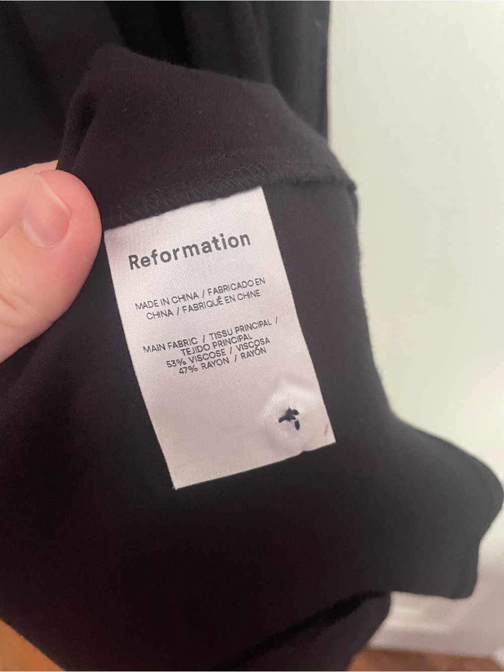Reformation Gavin Dress in Black (4) - Picture 5 of 7